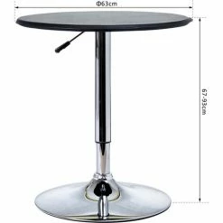 Nouveau ⭐ MH Table De Bar Contemporain Hauteur Réglable LUXURA Noir 🔥 10 Nouveau ⭐ MH Table De Bar Contemporain Hauteur Réglable LUXURA Noir 🔥 -Table haute Boutique 26744446 4