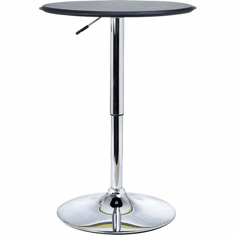 Nouveau ⭐ MH Table De Bar Contemporain Hauteur Réglable LUXURA Noir 🔥 7 Nouveau ⭐ MH Table De Bar Contemporain Hauteur Réglable LUXURA Noir 🔥 – Image 5