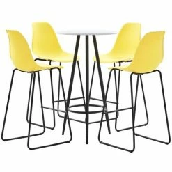 Remise ⌛ TRUE DEAL Ensemble De Bar 5 Pcs Plastique Jaune 🔥