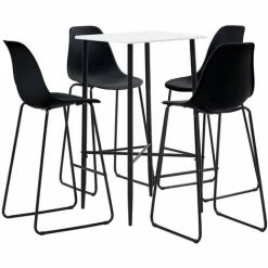 Le moins cher ✨ TRUE DEAL Ensemble De Bar 5 Pcs Plastique Noir ⌛