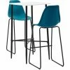 De gros ✨ TRUE DEAL Ensemble De Bar 3 Pcs Plastique Turquoise ✔️ -Table haute Boutique 26764933 1