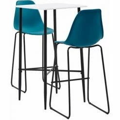 De gros ✨ TRUE DEAL Ensemble De Bar 3 Pcs Plastique Turquoise ✔️