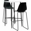 Top 10 👏 TRUE DEAL Ensemble De Bar 3 Pcs Plastique Noir 👏 -Table haute Boutique 26765344 1