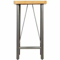 Nouveau 🛒 TRUE DEAL Table De Bar Teck Recyclé Massif 60 X 60 X 107 Cm ✨ -Table haute Boutique 27130083 3