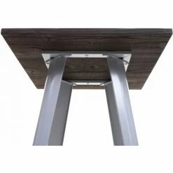 Remise ⌛ Table Haute HHG-401 Avec Plateau En Bois, Table De Bar, Design Industriel En Métal 107x60x60cm ~ Gris 🔔 11 Remise ⌛ Table Haute HHG-401 Avec Plateau En Bois, Table De Bar, Design Industriel En Métal 107x60x60cm ~ Gris 🔔 -Table haute Boutique 27343023 5