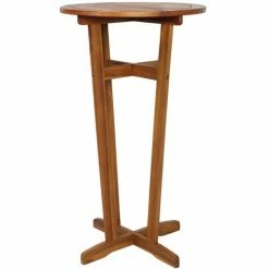 De gros ✔️ YOUTHUP Table De Bar 60x105 Cm Bois D'acacia Massif - Brun ⭐