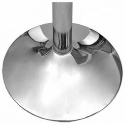 Coupon 🤩 TRUE DEAL Table De Bar MDF Avec 1 Pied En Acier Haut Brillance Blanc 🧨 -Table haute Boutique 28295576 4