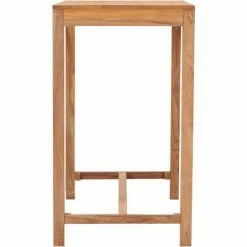 Budget ⌛ YOUTHUP Table De Bar De Jardin 110x60x105 Cm Bois De Teck Solide - Brun 🎁 -Table haute Boutique 28573270 3