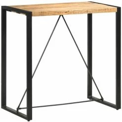 Meilleure vente ⭐ TRUE DEAL Table De Bar 110x60x110 Cm Bois De Manguier Massif 😉
