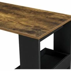 Meilleur prix ✔️ Table De Bar Bromölla 120 X 45 X 106 Cm Effet Chêne Foncé Noir [en.casa] 😍 -Table haute Boutique 28854984 5