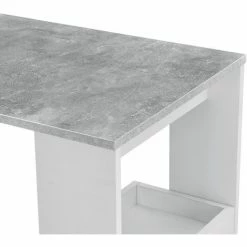 Tout neuf 🥰 Table De Bar Bromölla 120 X 45 X 106 Cm Effet Béton Blanc [en.casa] ⭐ -Table haute Boutique 28854996 5