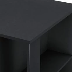 Remise 😉 Table De Bar Danderyd 3 Étagères 120x60x106 Cm Noir [en.casa] 🧨 -Table haute Boutique 28855005 5