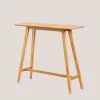 Budget 🛒 Table Haute En Bois Kerhen SKLUM Bois D'hévéa - 120 X 40 Cm 🔥 -Table haute Boutique 29051669 1