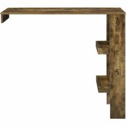 Tout neuf 🥰 Table De Bar Sölvesborg 2 Compartiments Murale Effet Bois Foncé [en.casa] 💯 -Table haute Boutique 29885052 4