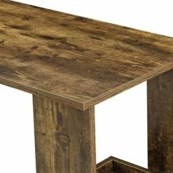 Tout neuf 🥰 Table De Bar Sölvesborg 2 Compartiments Murale Effet Bois Foncé [en.casa] 💯 -Table haute Boutique 29885052 5