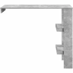 Meilleure affaire ⭐ Table De Bar Sölvesborg 2 Compartiments Murale Effet Béton [en.casa] ✔️ -Table haute Boutique 29885066 4