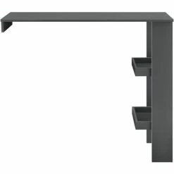 De gros ⌛ Table De Bar Sölvesborg 2 Compartiments Murale Gris Foncé [en.casa] 👏 -Table haute Boutique 29885094 4