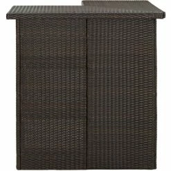 Meilleure affaire 🔔 ASUPERMALL Table D'angle De Bar Marron 100x50x105 Cm Resine Tressee 😍 9 Meilleure affaire 🔔 ASUPERMALL Table D'angle De Bar Marron 100x50x105 Cm Resine Tressee 😍 -Table haute Boutique 30048453 3