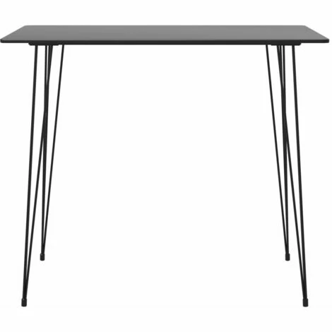 Remise 👍 TRUE DEAL Ensemble De Bar 3 Pcs, 1 Table Et 2 Tabourets De Bar Noir ⌛ 5 Remise 👍 TRUE DEAL Ensemble De Bar 3 Pcs, 1 Table Et 2 Tabourets De Bar Noir ⌛ – Image 3