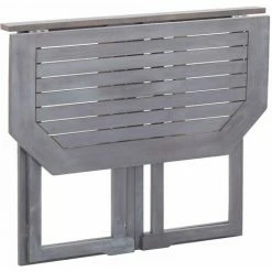 Offres ✔️ TRUE DEAL Mobilier De Bistro 4 Pcs Bois D'acacia Solide Gris 🧨 -Table haute Boutique 30121027 3