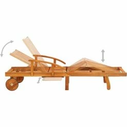 Grosses soldes ✔️ TRUE DEAL Ensemble De 2 Chaises Longues Avec Table Bois D'acacia Massif ✨ -Table haute Boutique 30121111 3