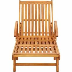 Grosses soldes ✔️ TRUE DEAL Ensemble De 2 Chaises Longues Avec Table Bois D'acacia Massif ✨ -Table haute Boutique 30121111 4