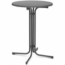 Acheter 🌟 HELLOSHOP26 Mange Debout Table Pliable Pliant Diamètre 80 Cm Gris - Gris ✔️