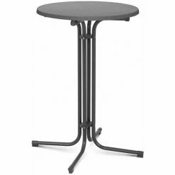 Meilleur prix 🎉 HELLOSHOP26 Mange Debout Table Pliable Pliant Diamètre 70 Cm Gris - Gris ❤️