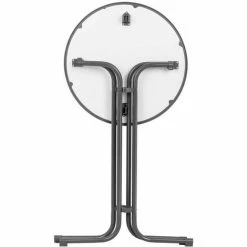 Meilleur prix 🎉 HELLOSHOP26 Mange Debout Table Pliable Pliant Diamètre 70 Cm Gris - Gris ❤️ -Table haute Boutique 30189654 5