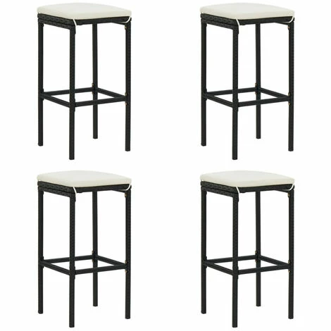 Coupon 🎉 ASUPERMALL Meuble De Bar De Jardin 5 Pcs Et Coussins Resine Tressee Noir ⭐ 7 Coupon 🎉 ASUPERMALL Meuble De Bar De Jardin 5 Pcs Et Coussins Resine Tressee Noir ⭐ – Image 5
