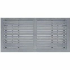 Bon marché 🌟 VidaXL Table De Bar De Jardin Gris 140x70x104 Cm Bois D'acacia Massif - Gris 👏 -Table haute Boutique 30778446 5