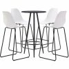 Le moins cher 👏 ASUPERMALL Ensemble De Bar 5 Pcs Plastique Blanc 🎁 2 Le moins cher 👏 ASUPERMALL Ensemble De Bar 5 Pcs Plastique Blanc 🎁 -Table haute Boutique 31119035 1