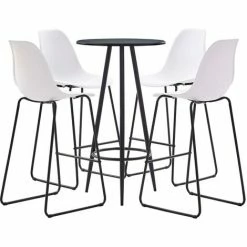 Le moins cher 👏 ASUPERMALL Ensemble De Bar 5 Pcs Plastique Blanc 🎁 8 Le moins cher 👏 ASUPERMALL Ensemble De Bar 5 Pcs Plastique Blanc 🎁 -Table haute Boutique 31119035 2