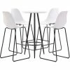 De gros 🎁 ASUPERMALL Ensemble De Bar 5 Pcs Plastique Blanc ✨ -Table haute Boutique 31119045 1