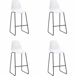 De gros 🎁 ASUPERMALL Ensemble De Bar 5 Pcs Plastique Blanc ✨ -Table haute Boutique 31119045 2