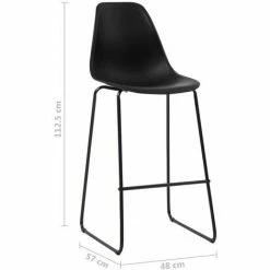 Meilleur prix 🥰 ASUPERMALL Ensemble De Bar 5 Pcs Plastique Noir 🥰 9 Meilleur prix 🥰 ASUPERMALL Ensemble De Bar 5 Pcs Plastique Noir 🥰 -Table haute Boutique 31119051 3