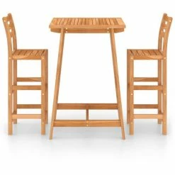 Meilleur prix 🔥 ASUPERMALL Ensemble De Bar D'exterieur 3 Pcs Bois D'acacia Massif 🛒 9 Meilleur prix 🔥 ASUPERMALL Ensemble De Bar D'exterieur 3 Pcs Bois D'acacia Massif 🛒 -Table haute Boutique 31558387 3