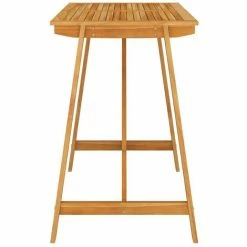 Promo 👍 ASUPERMALL Table De Bar De Jardin 140x70x104 Cm Bois D'acacia Massif 💯 -Table haute Boutique 31560144 2
