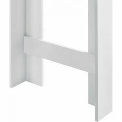 Remise 🥰 HELLOSHOP26 Table De Bar Haute Avec Rangement Table Bistro 110 Cm Blanc Et Chêne - Beige 🔔 11 Remise 🥰 HELLOSHOP26 Table De Bar Haute Avec Rangement Table Bistro 110 Cm Blanc Et Chêne - Beige 🔔 -Table haute Boutique 31903364 5