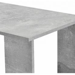 Coupon 💯 HELLOSHOP26 Table De Bar Design Avec 2 Compartiments De Rangement Table Bistrot Murale 120 Cm Gris - Gris ⌛ -Table haute Boutique 31903395 4
