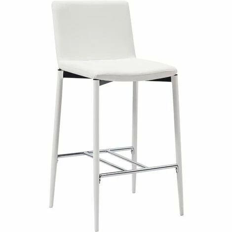 Remise ❤️ ASUPERMALL Ensemble De Bar 3 Pcs Similicuir Blanc 🔔 4 Remise ❤️ ASUPERMALL Ensemble De Bar 3 Pcs Similicuir Blanc 🔔 – Image 2