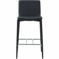 Coupon 🔔 ASUPERMALL Ensemble De Bar 3 Pcs Similicuir Noir 🔔 -Table haute Boutique 32096594 5