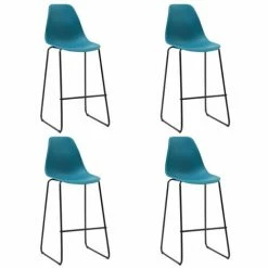 Promo 🔔 ASUPERMALL Ensemble De Bar 5 Pcs Plastique Turquoise 👏 -Table haute Boutique 32096634 4