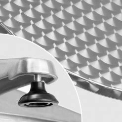 De gros 🤩 DEUBA 2x Table De Bar - Table Haute - Bistrot Aluminium - Réglable En Hauteur 🎁 -Table haute Boutique 32100981 5