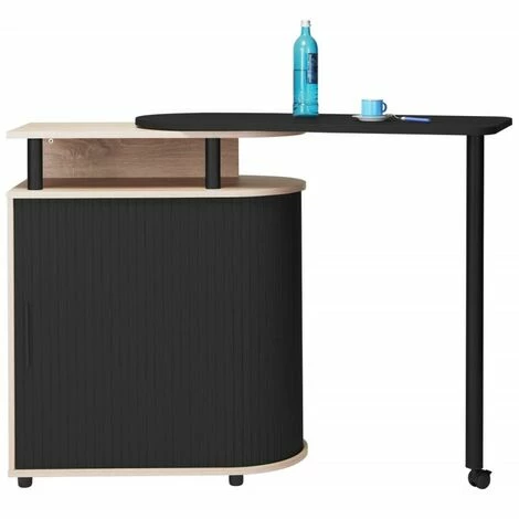 Meilleur prix 😍 BEAUX MEUBLES PAS CHERS Mange-Debout Table Pivotante Chêne Noir 😀 7 Meilleur prix 😍 BEAUX MEUBLES PAS CHERS Mange-Debout Table Pivotante Chêne Noir 😀 – Image 5