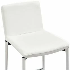 Tout neuf 🌟 ASUPERMALL Ensemble De Bar 3 Pcs Similicuir Blanc ⭐ -Table haute Boutique 32400333 4