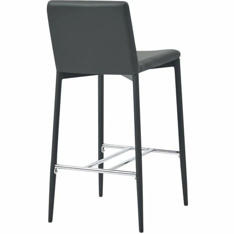 Le moins cher 😉 ASUPERMALL Ensemble De Bar 3 Pcs Similicuir Gris 👏 4 Le moins cher 😉 ASUPERMALL Ensemble De Bar 3 Pcs Similicuir Gris 👏 – Image 2