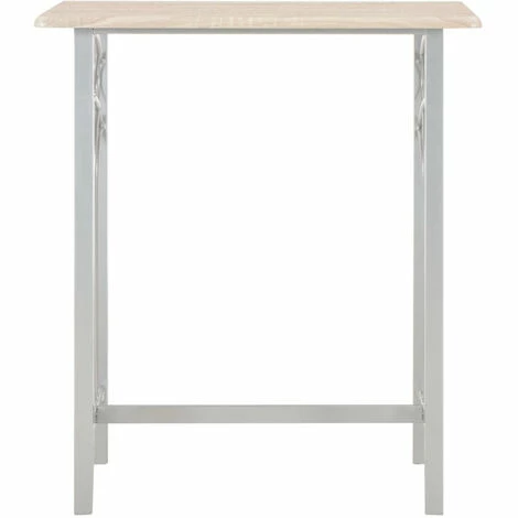 Vente flash 👏 ASUPERMALL Ensemble De Bar 3 Pcs Bois Et Acier ⭐ 5 Vente flash 👏 ASUPERMALL Ensemble De Bar 3 Pcs Bois Et Acier ⭐ – Image 3