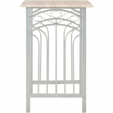 Vente flash 👏 ASUPERMALL Ensemble De Bar 3 Pcs Bois Et Acier ⭐ 6 Vente flash 👏 ASUPERMALL Ensemble De Bar 3 Pcs Bois Et Acier ⭐ – Image 4