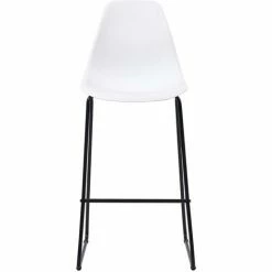 Meilleure vente 🥰 ASUPERMALL Ensemble De Bar 5 Pcs Plastique Blanc 🥰 -Table haute Boutique 32400544 3
